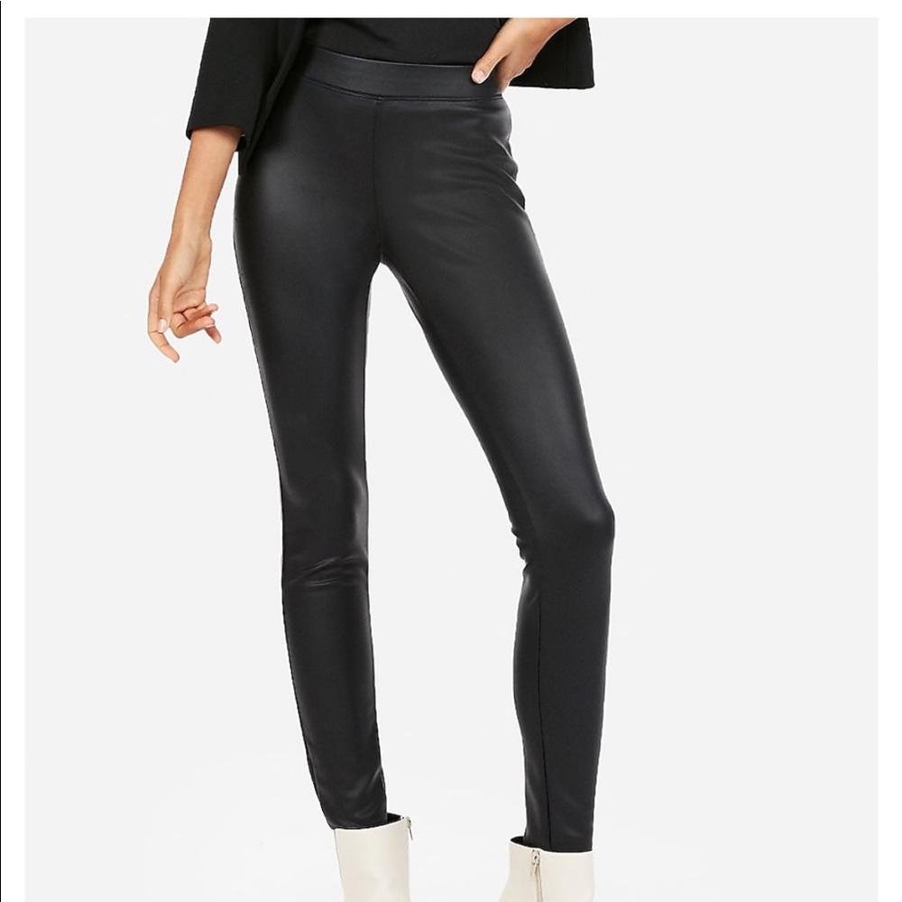 Vegan leather leggings